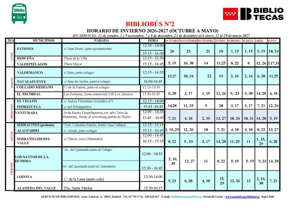 BUS 2 INV OCTUBRE A MAYO 2027